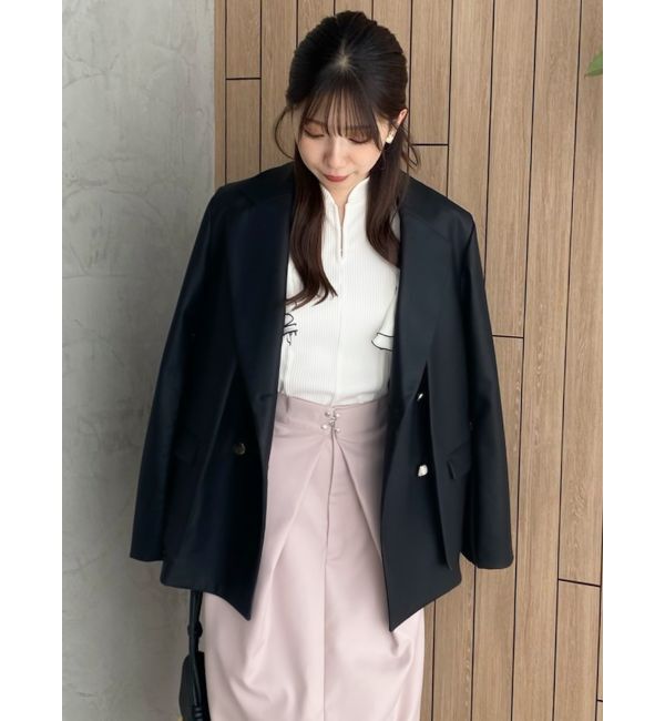 dazzlin「【SETUP】ダブルボタンケープテーラードジャケット※セットアップ対応」|テーラードジャケット|
