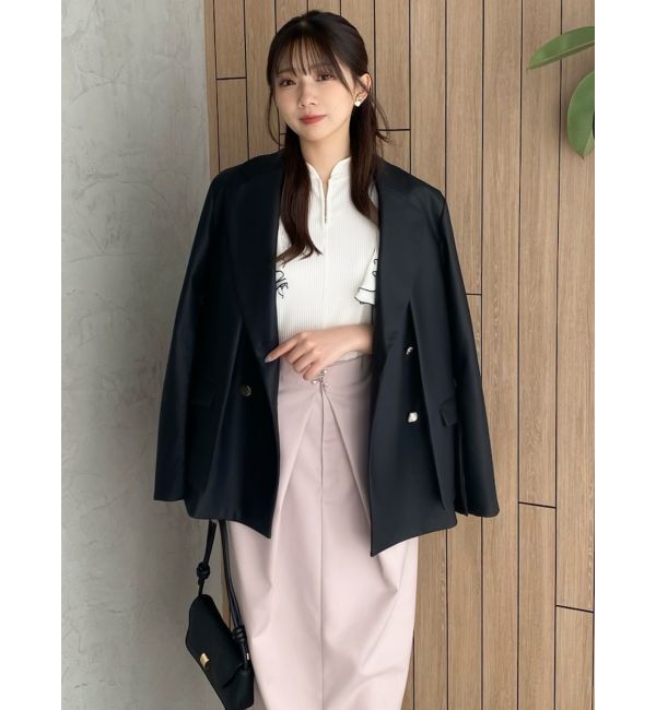 dazzlin「【SETUP】ダブルボタンケープテーラードジャケット※セットアップ対応」|テーラードジャケット|