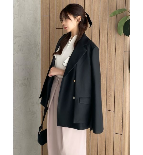 dazzlin「【SETUP】ダブルボタンケープテーラードジャケット※セットアップ対応」|テーラードジャケット|