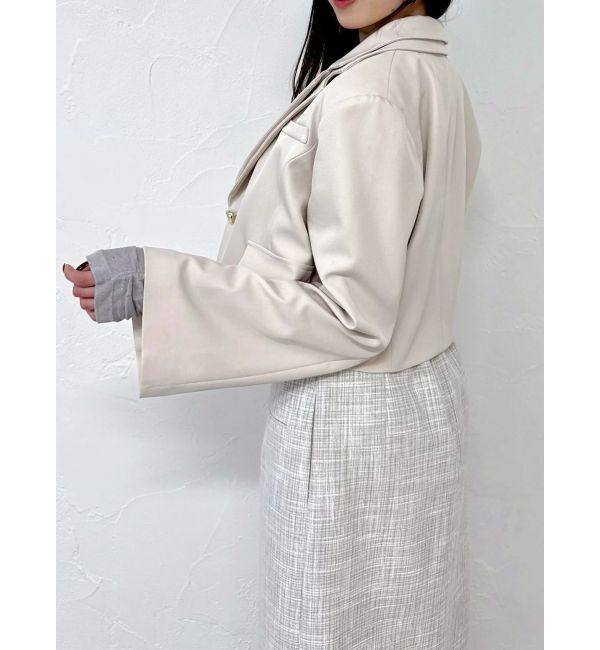 dazzlin「テーラーカラーショートジャケット」|テーラードジャケット|