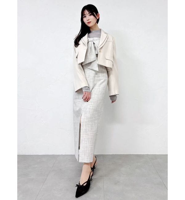 dazzlin「テーラーカラーショートジャケット」|テーラードジャケット|