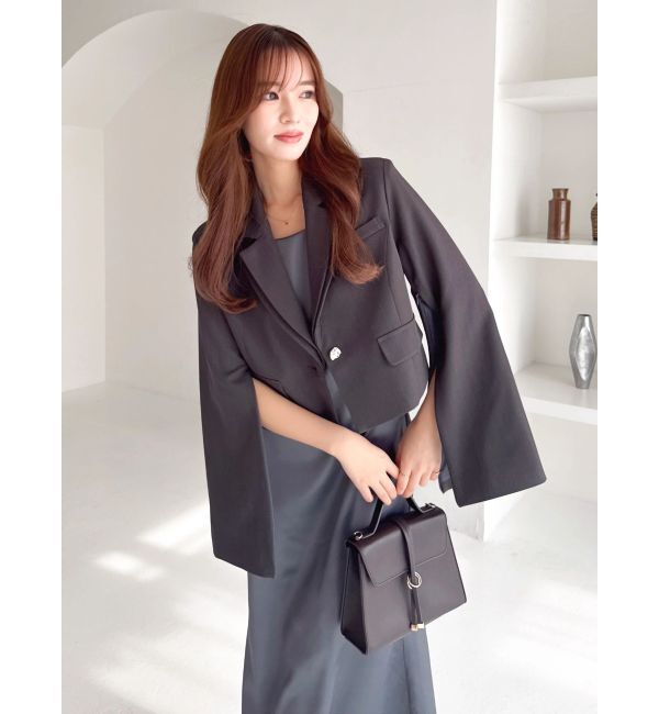 dazzlin「テーラーカラーショートジャケット」|テーラードジャケット|