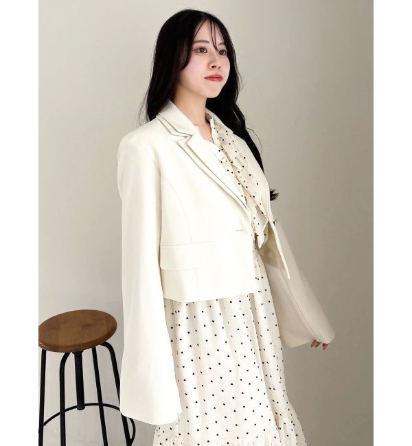 dazzlin「テーラーカラーショートジャケット」|テーラードジャケット|