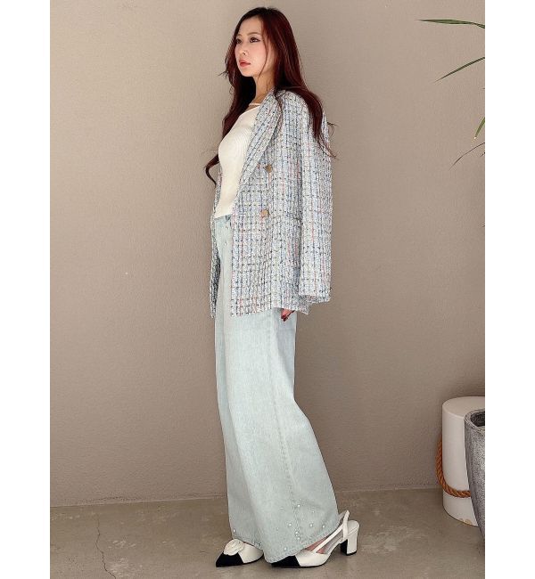 MERCURYDUO「オリジナルツイードテーラードジャケット【セットアップ着用可】」|テーラードジャケット|