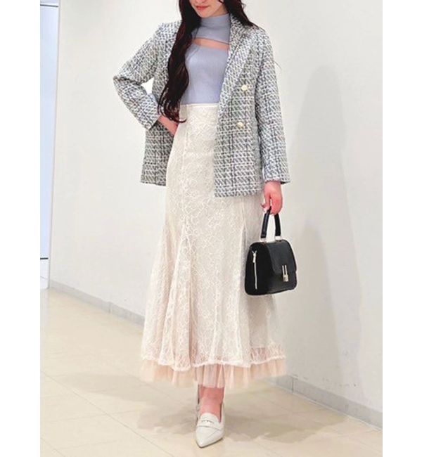 MERCURYDUO「オリジナルツイードテーラードジャケット【セットアップ着用可】」|テーラードジャケット|