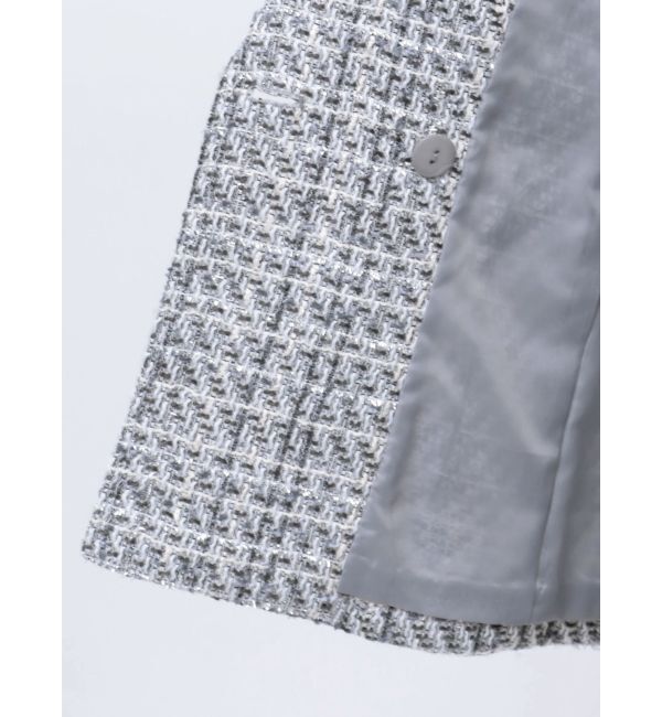 MERCURYDUO「オリジナルツイードテーラードジャケット【セットアップ着用可】」|テーラードジャケット|