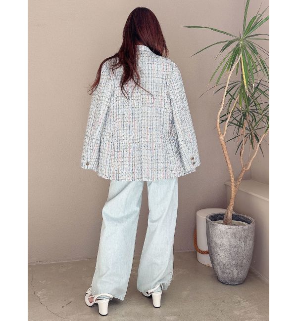 MERCURYDUO「オリジナルツイードテーラードジャケット【セットアップ着用可】」|テーラードジャケット|