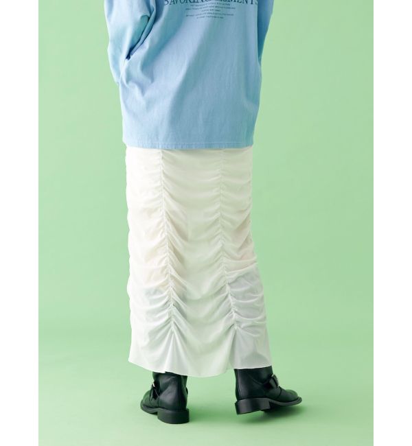 Ungrid「【WEB限定】シャーリングデザインスカート」|スカート|