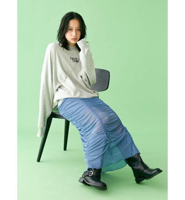 Ungrid「【WEB限定】シャーリングデザインスカート」|スカート|