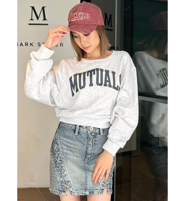 GYDA「ハイウエスSIDEサイドレースアップデニムスカートライクショートパンツ」|スカート|