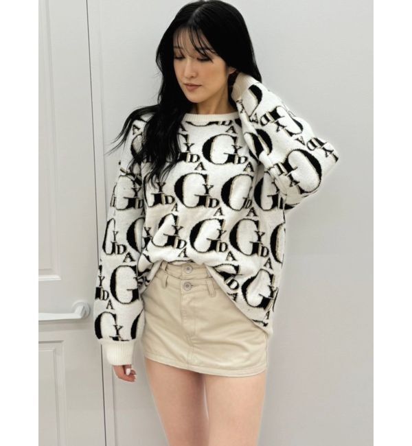 GYDA「Wウエストデザインスカートライクショートパンツ」|スカート|