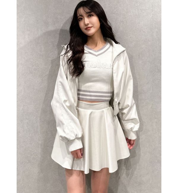 GYDA「レースラインフレアミニスカートライクショートパンツ【SETUP着用可】」|スカート|