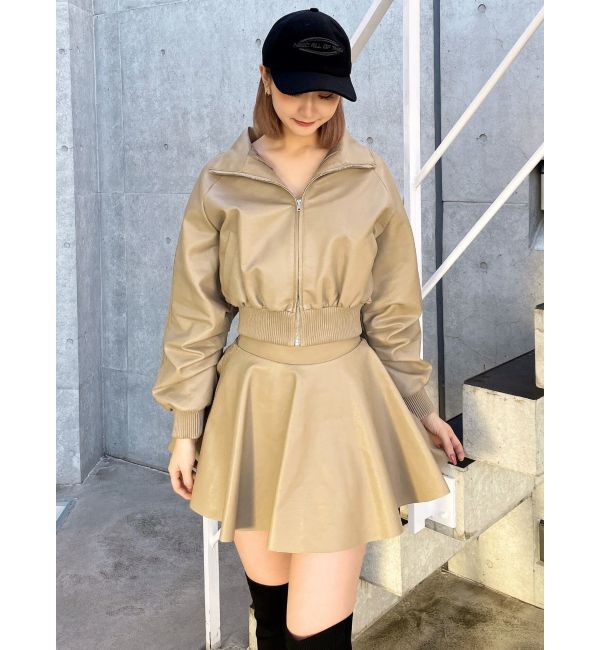 GYDA「レースラインフレアミニスカートライクショートパンツ【SETUP着用可】」|スカート|