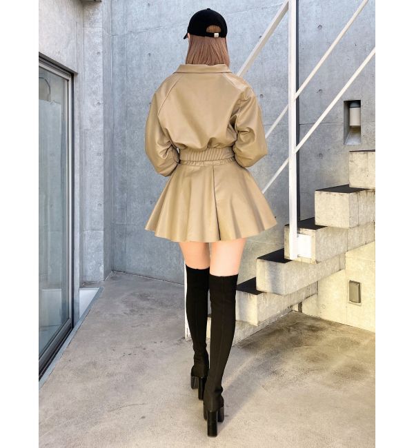 GYDA「レースラインフレアミニスカートライクショートパンツ【SETUP着用可】」|スカート|