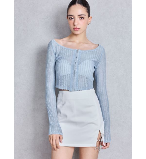 GYDA「slit chain bijou スカートライクショートパンツ」|スカート|