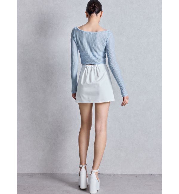 GYDA「slit chain bijou スカートライクショートパンツ」|スカート|