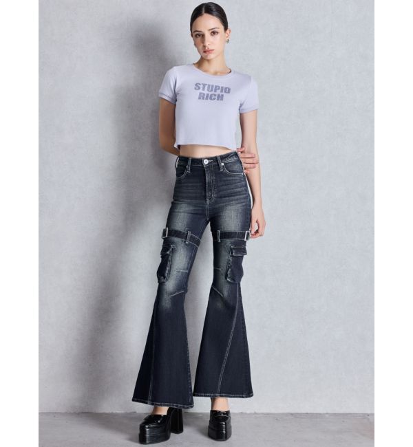 GYDA「GGアンクルストラップチャンキーヒールパンプス」|パンプス|