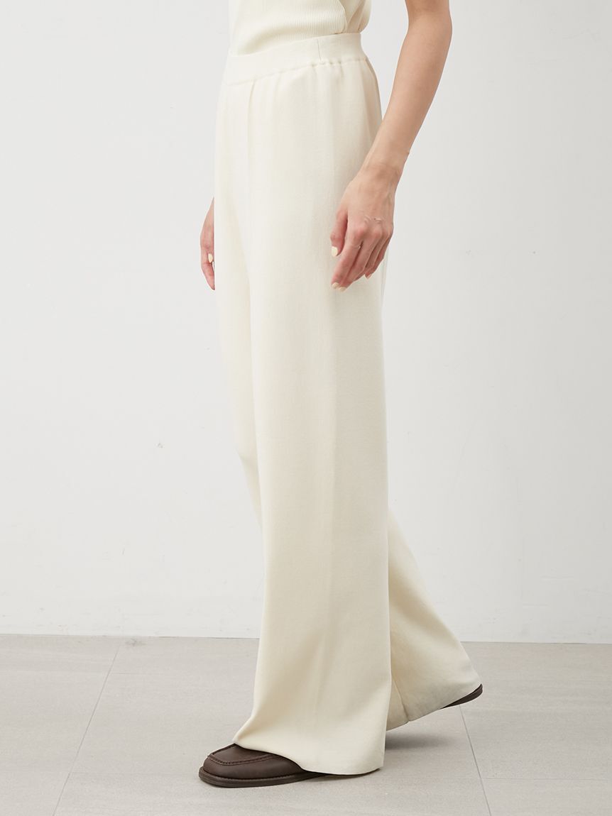 Mila Owen「【セットアップ対応】Ｗゴムシガレットニットパンツ」|チノ|