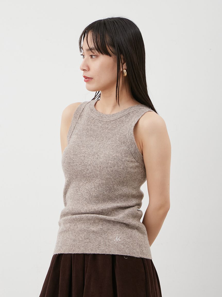 Mila Owen「2wayアメスリウォームリブニットタンク」|ニット・セーター|