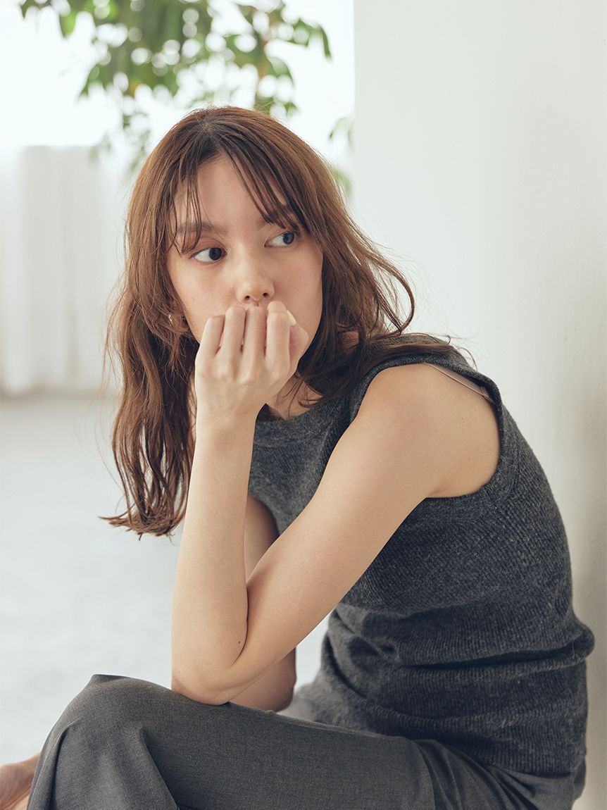 Mila Owen「2wayアメスリウォームリブニットタンク」|ニット・セーター|