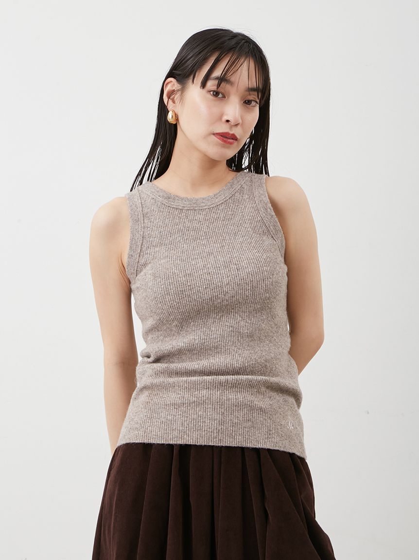 Mila Owen「2wayアメスリウォームリブニットタンク」|ニット・セーター|