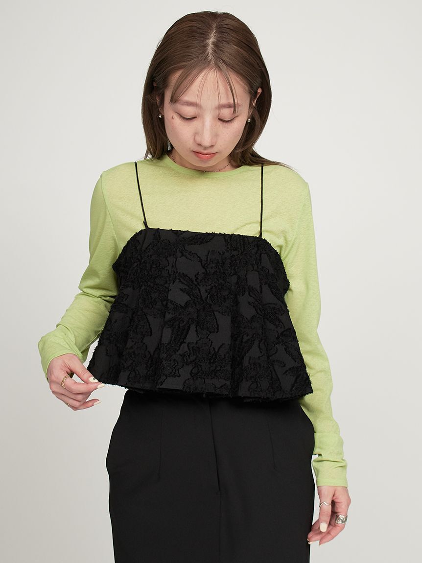 emmi atelier「タックビスチェ」|ベスト・ジレ|