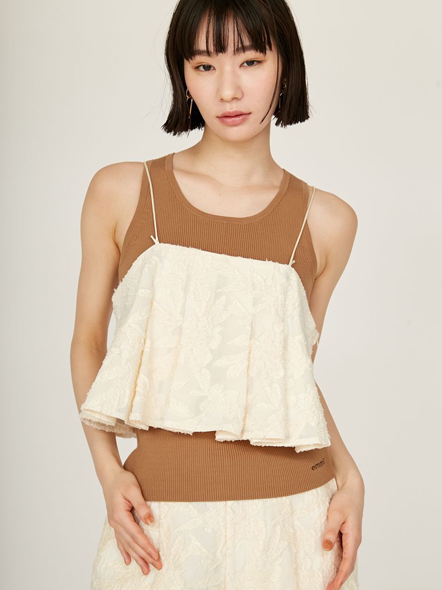 emmi atelier「タックビスチェ」|ベスト・ジレ|