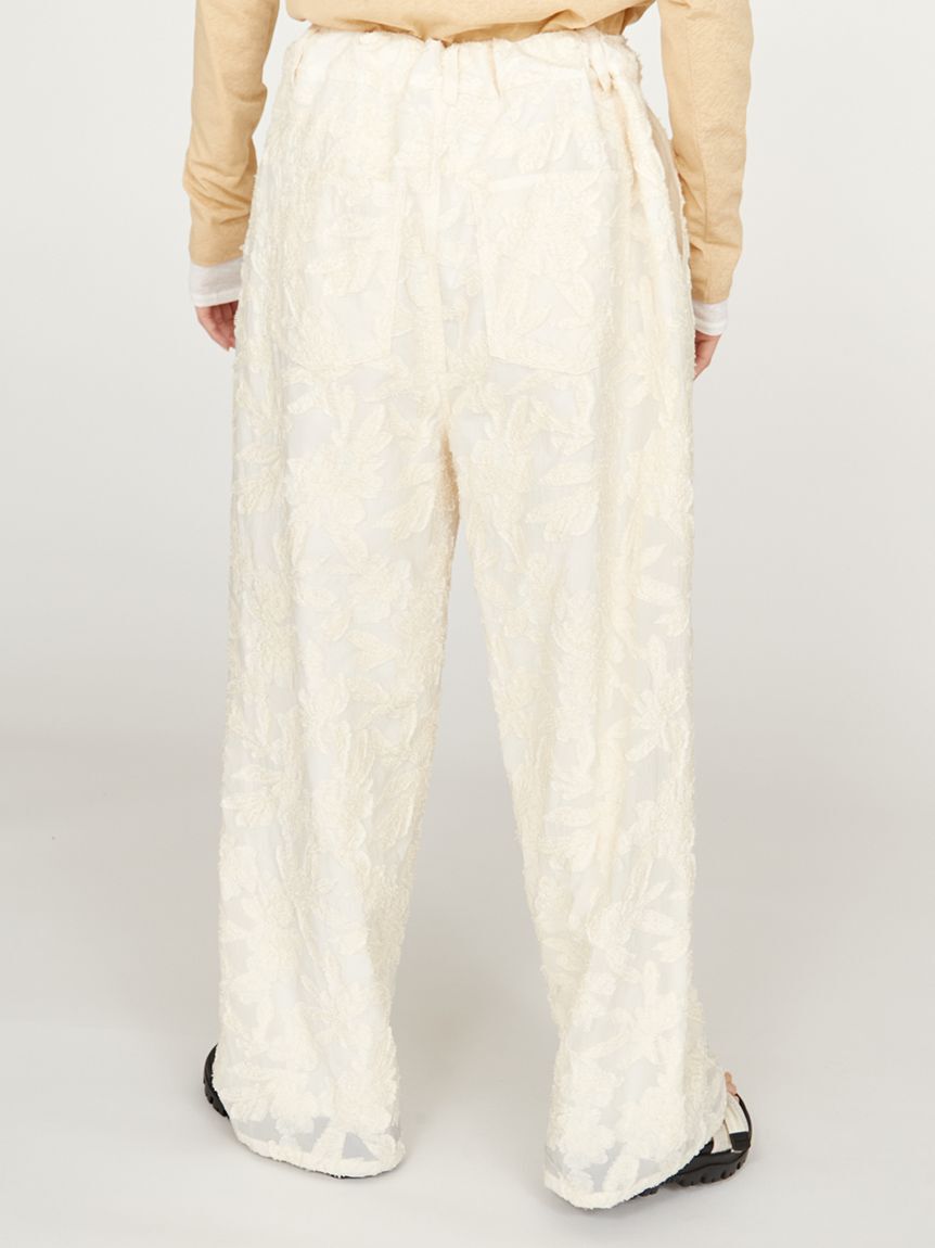 emmi atelier「ウエストギャザーワイドパンツ」|チノ|