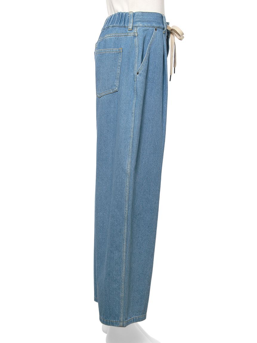 emmi atelier「ウエストギャザーワイドパンツ」|チノ|