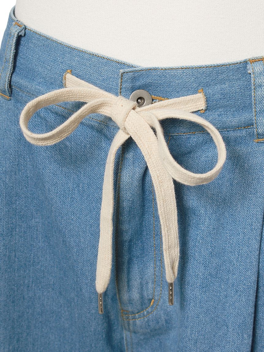 emmi atelier「ウエストギャザーワイドパンツ」|チノ|