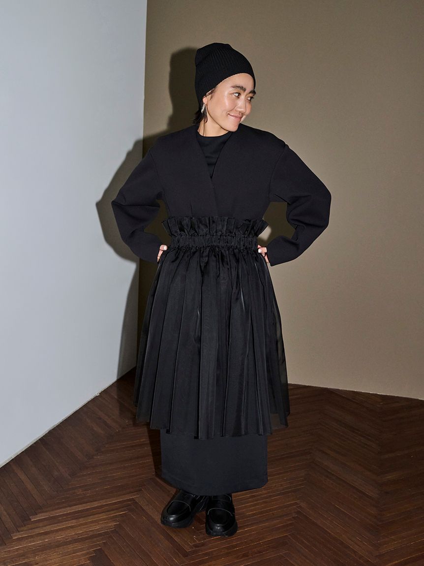 emmi atelier「【セットアップ対応】【金子綾 for emmi】コンフォートジャケット」|ノーカラージャケット|