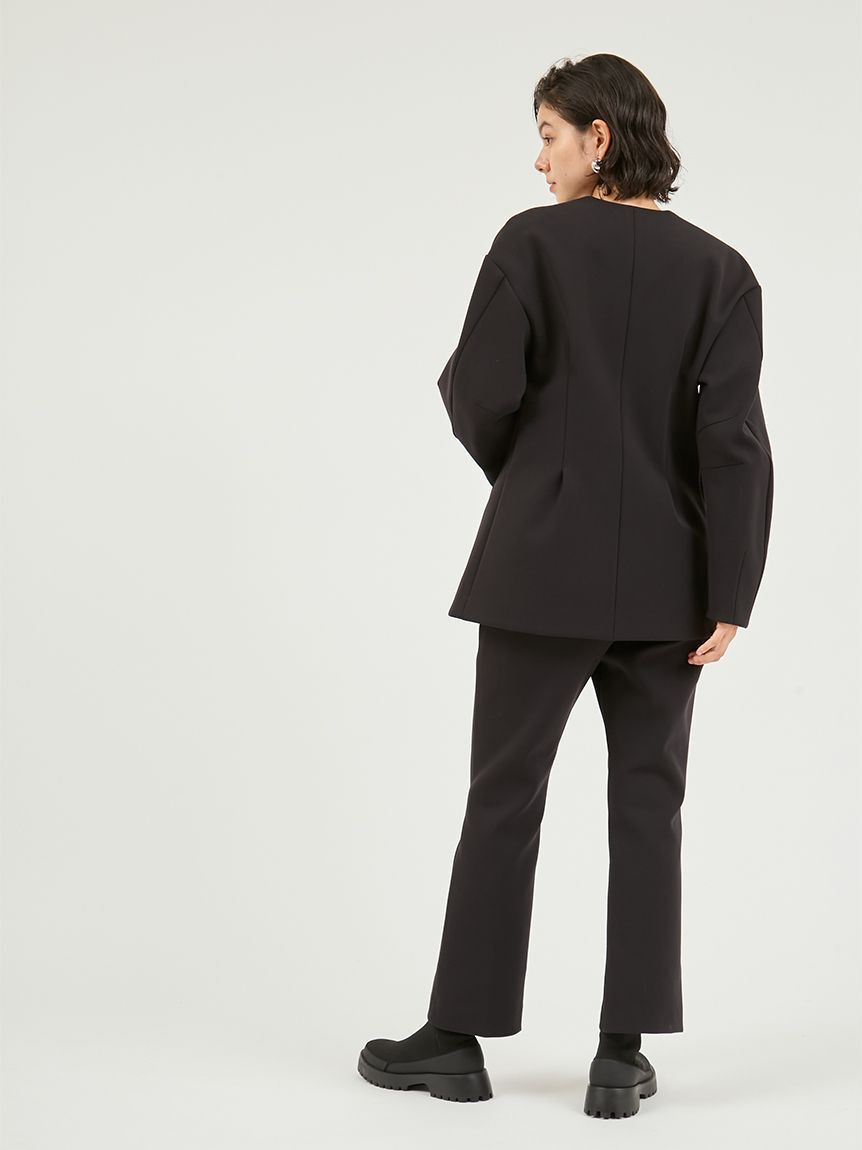 emmi atelier「【セットアップ対応】【金子綾 for emmi】コンフォートジャケット」|ノーカラージャケット|