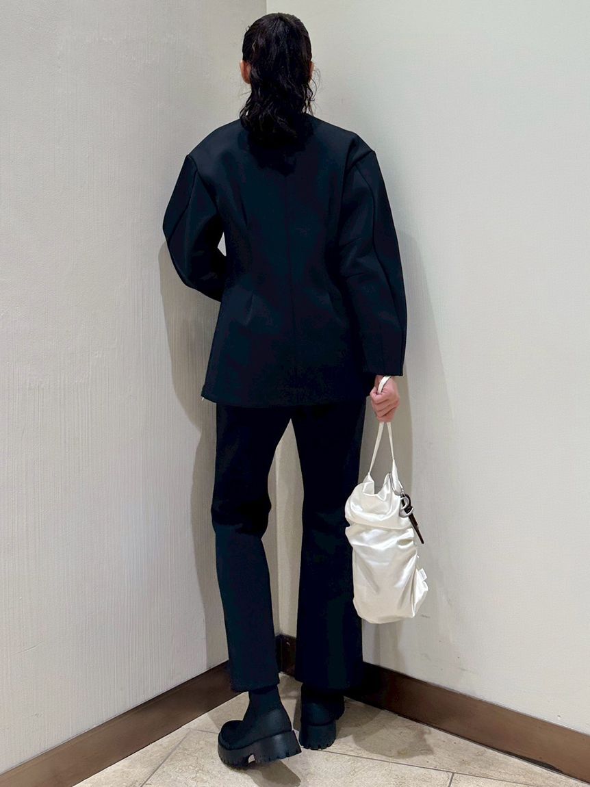 emmi atelier「【セットアップ対応】【金子綾 for emmi】コンフォートジャケット」|ノーカラージャケット|