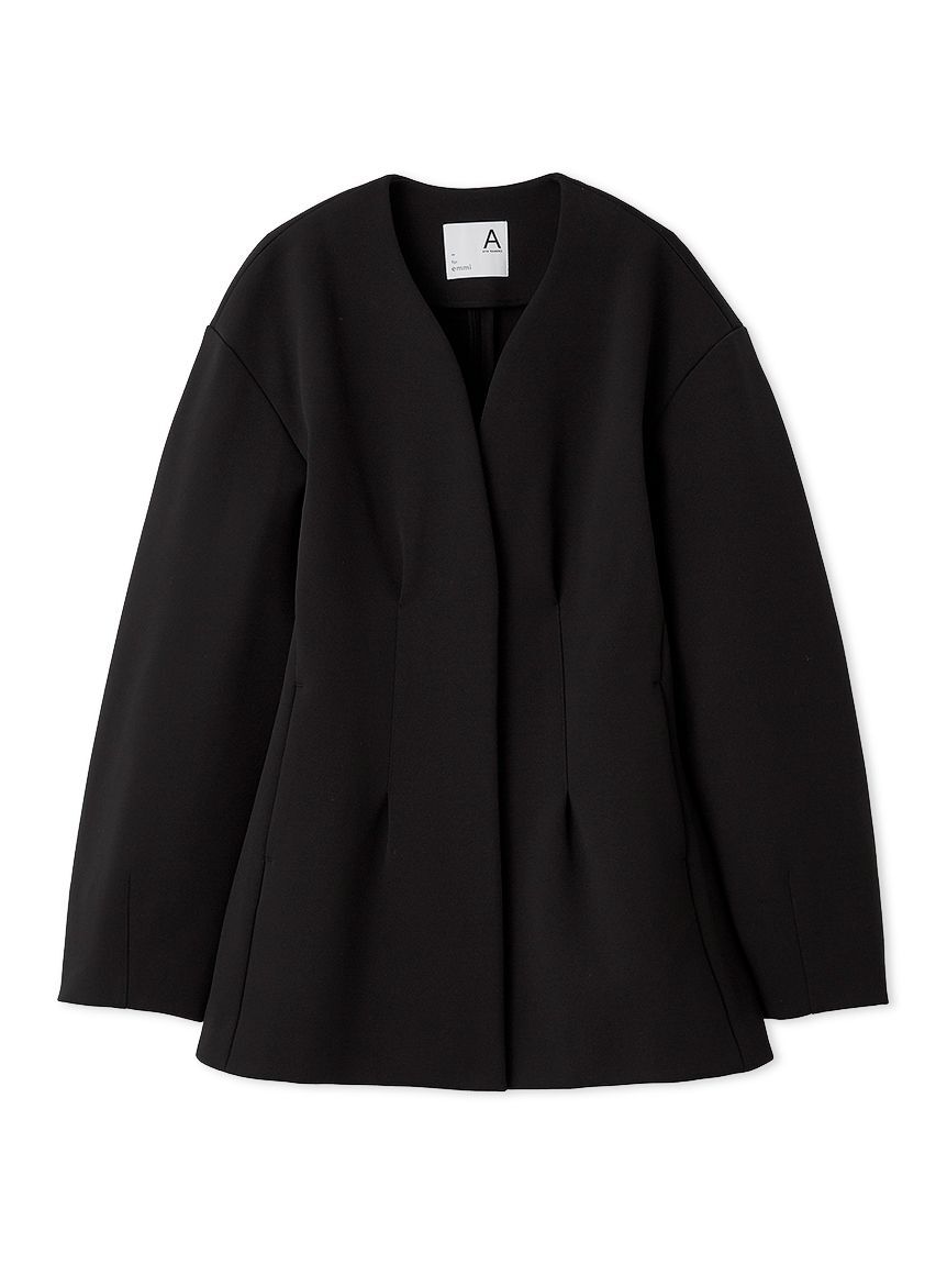 emmi atelier「【セットアップ対応】【金子綾 for emmi】コンフォートジャケット」|ノーカラージャケット|