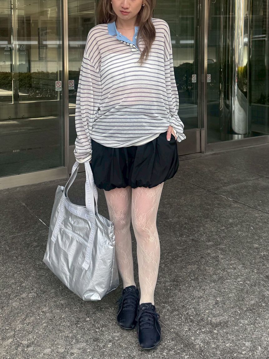 emmi atelier「バルーンショートパンツ/撥水【セットアップ対応】」|その他|BLK