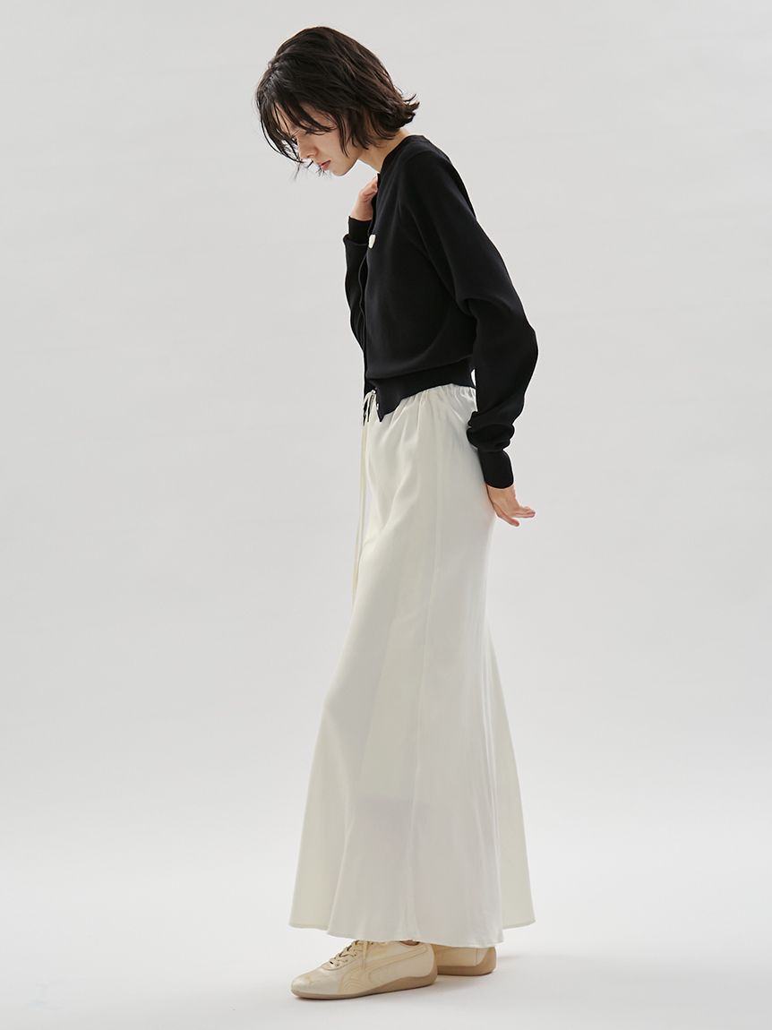 emmi atelier「サテンナロースカート【セットアップ対応】」|スカート|