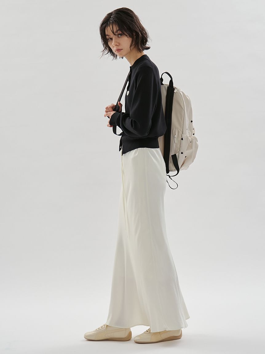 emmi atelier「サテンナロースカート【セットアップ対応】」|スカート|