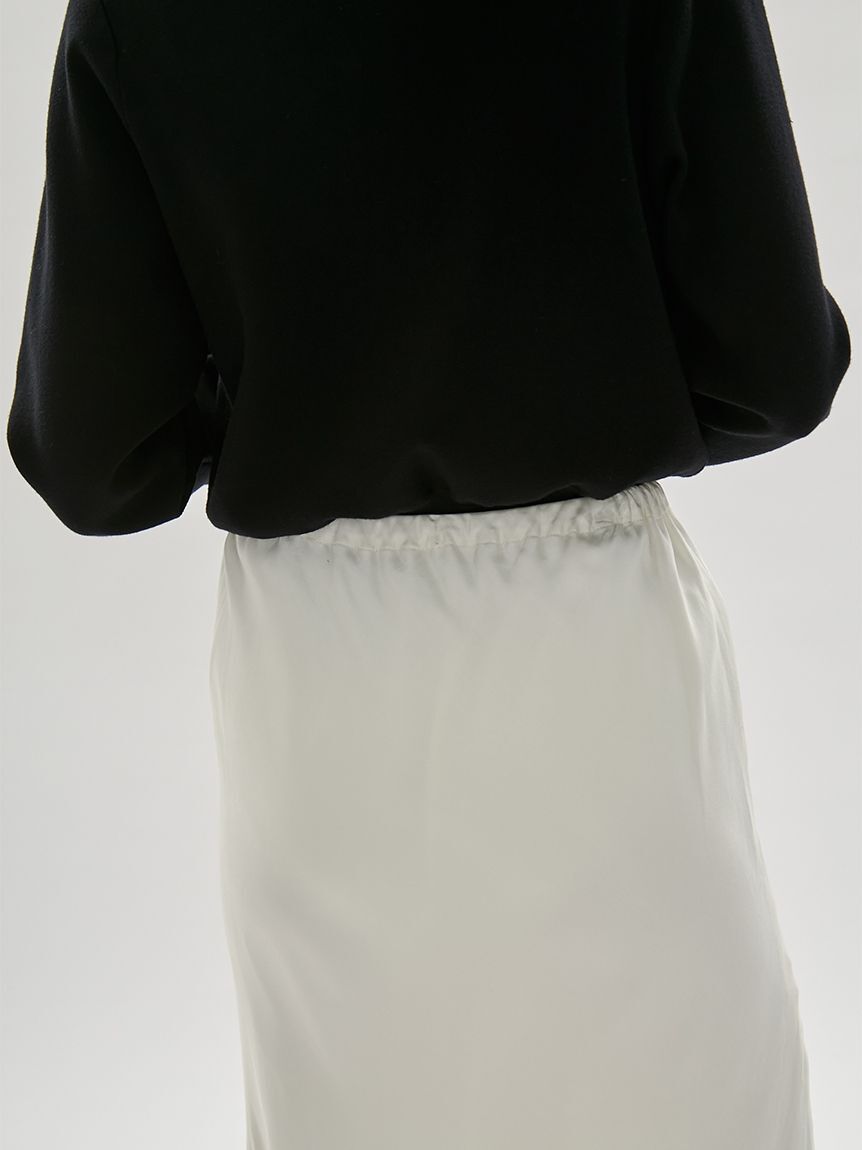 emmi atelier「サテンナロースカート【セットアップ対応】」|スカート|