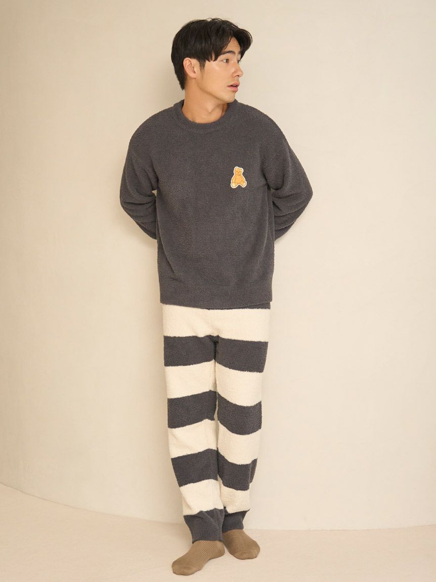 GELATO PIQUE HOMME「【ONLINE限定】【HOMME】ベビモコベアプルオーバー＆ロングパンツセット」|ルームウェア|DGRY