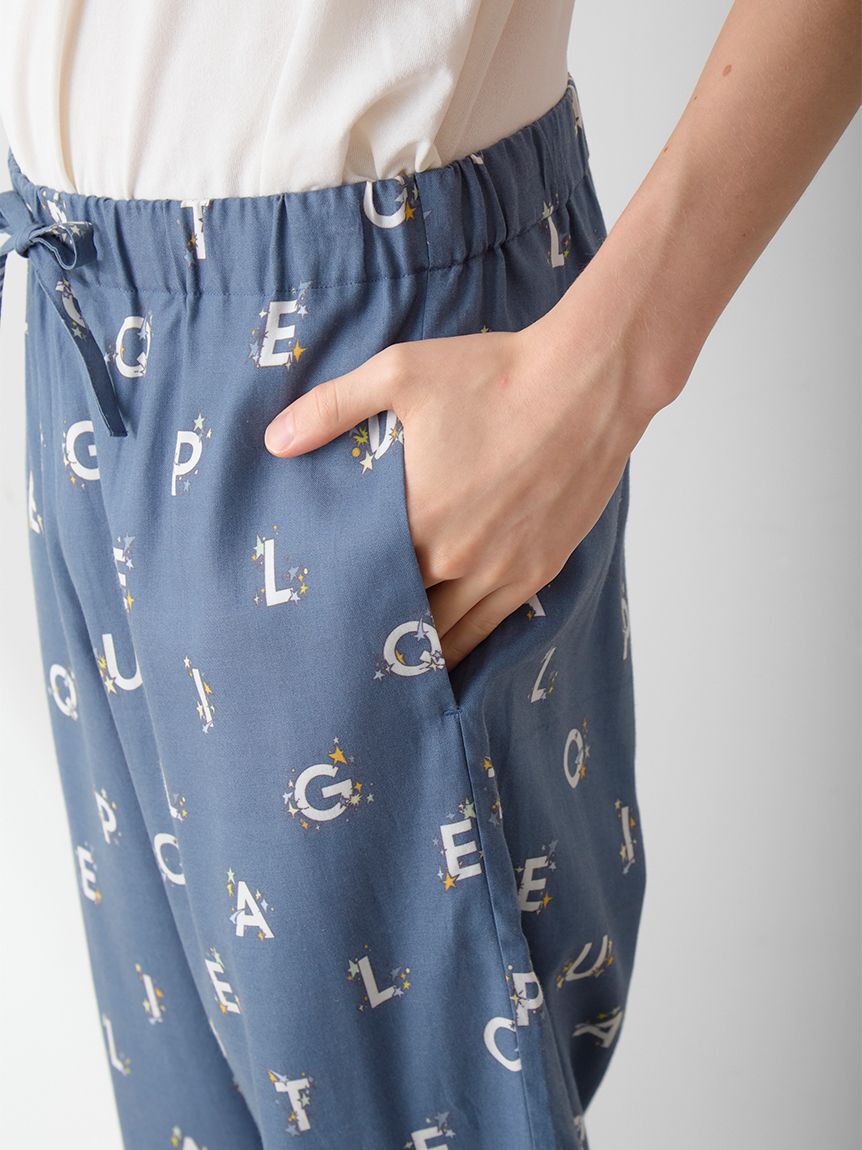 GELATO PIQUE HOMME「【HOMME】スターロゴ総柄プリントロングパンツ」|ルームウェア|