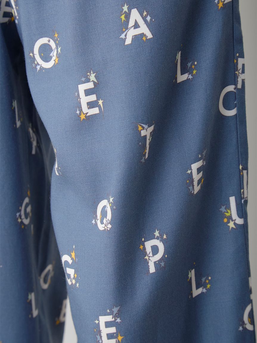 GELATO PIQUE HOMME「【HOMME】スターロゴ総柄プリントロングパンツ」|ルームウェア|