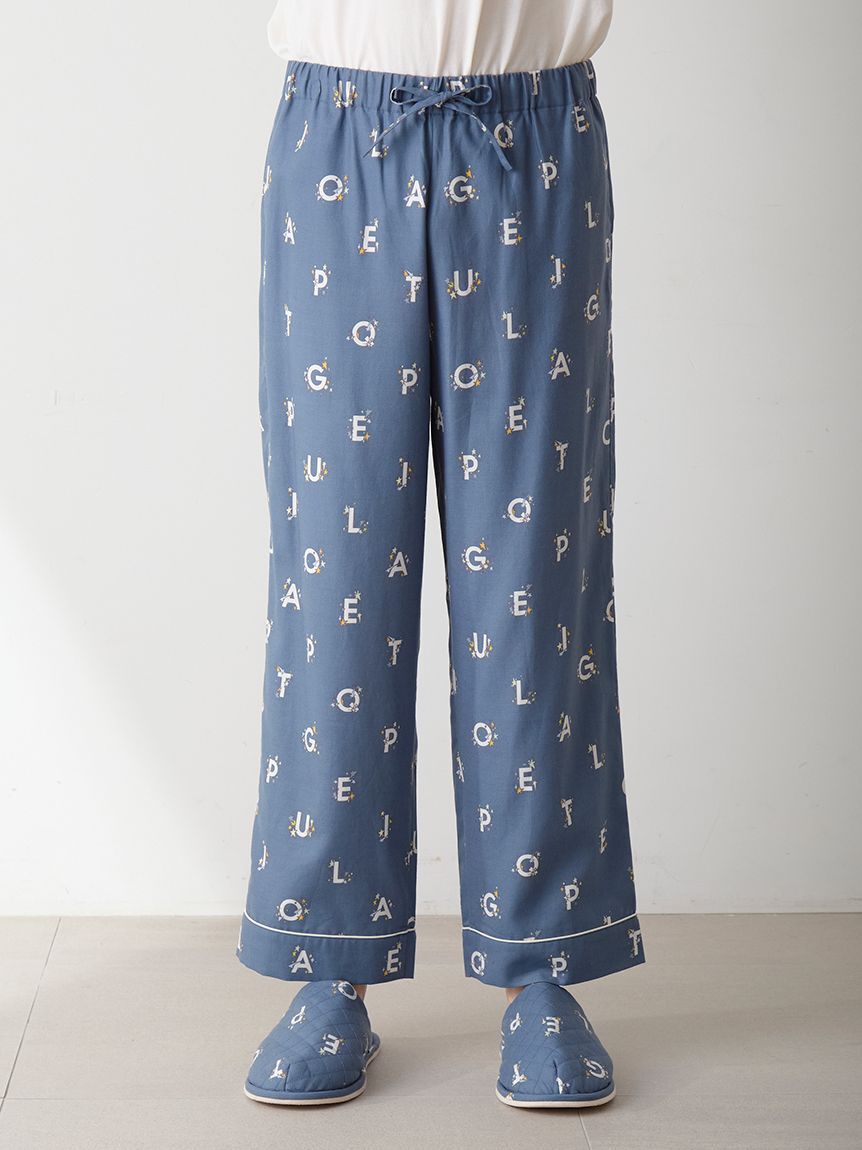 GELATO PIQUE HOMME「【HOMME】スターロゴ総柄プリントロングパンツ」|ルームウェア|