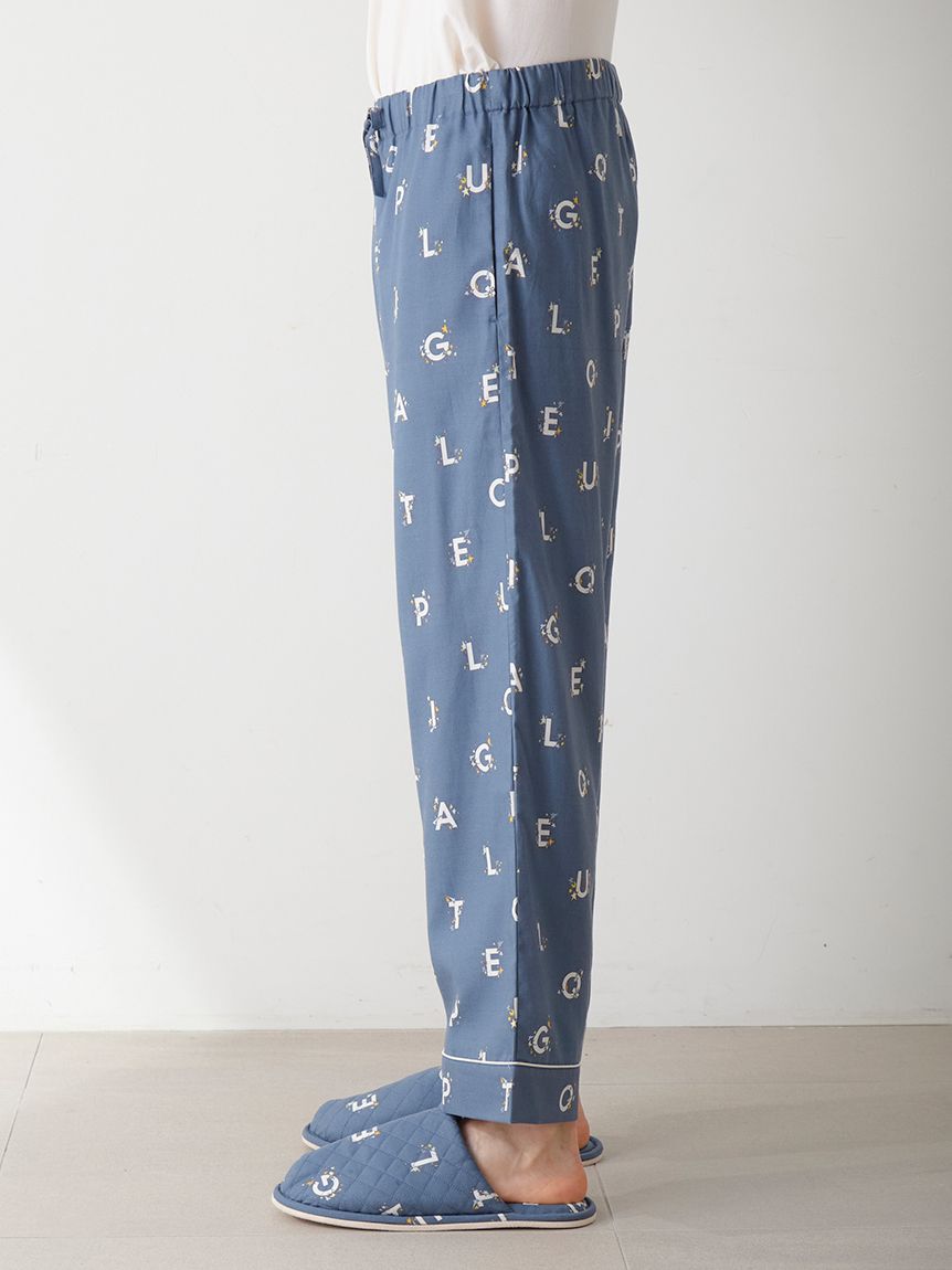 GELATO PIQUE HOMME「【HOMME】スターロゴ総柄プリントロングパンツ」|ルームウェア|