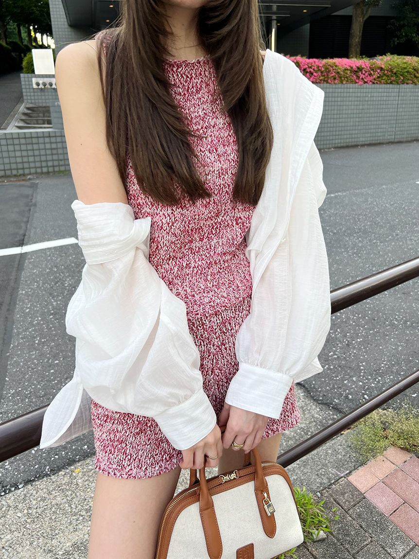 SNIDEL「Sustainableニットタンクトップス」|ニット・セーター|PNK