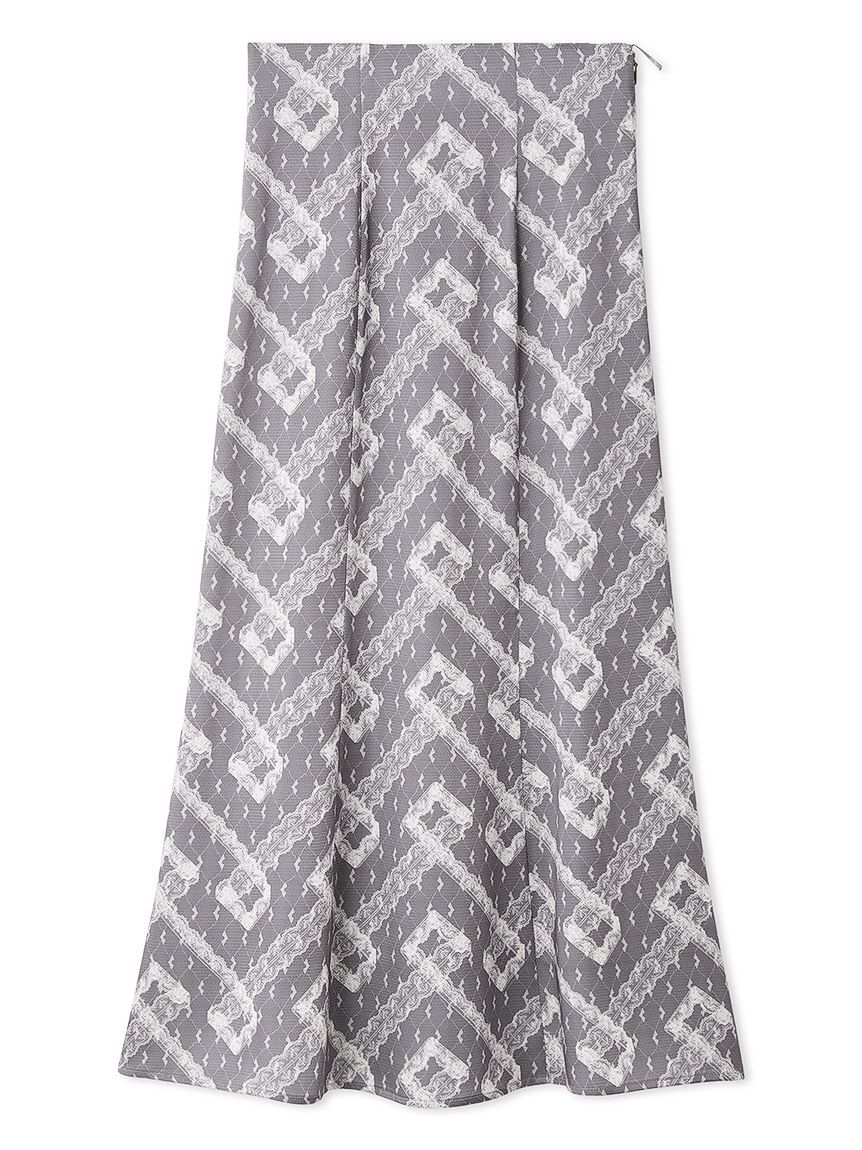 SNIDEL「レースプリントナロースカート」|スカート|