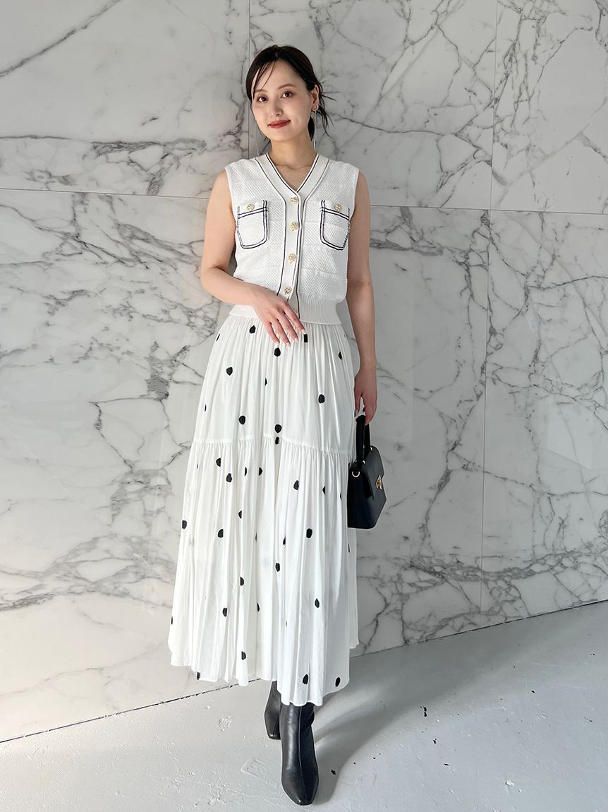 SNIDEL「ギャザーフレアスカート」|スカート|