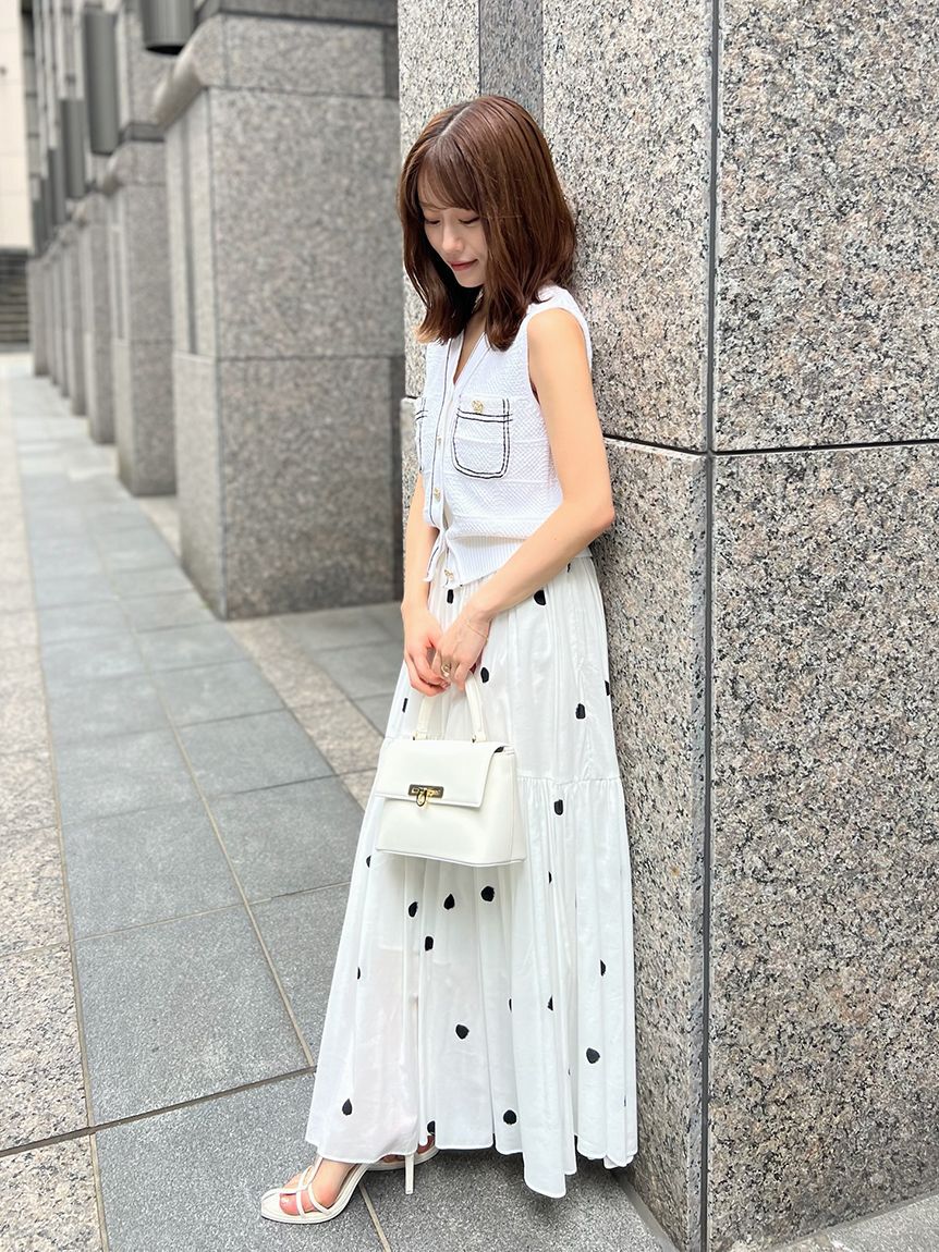 SNIDEL「ギャザーフレアスカート」|スカート|