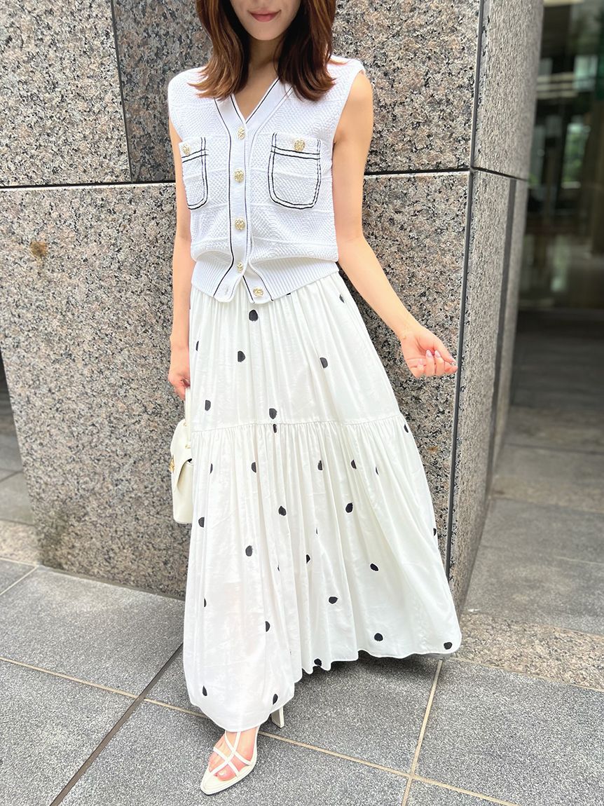 SNIDEL「ギャザーフレアスカート」|スカート|