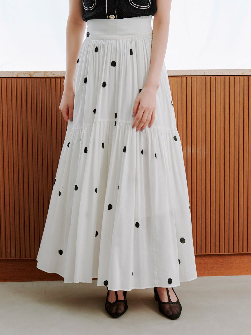 SNIDEL「ギャザーフレアスカート」|スカート|