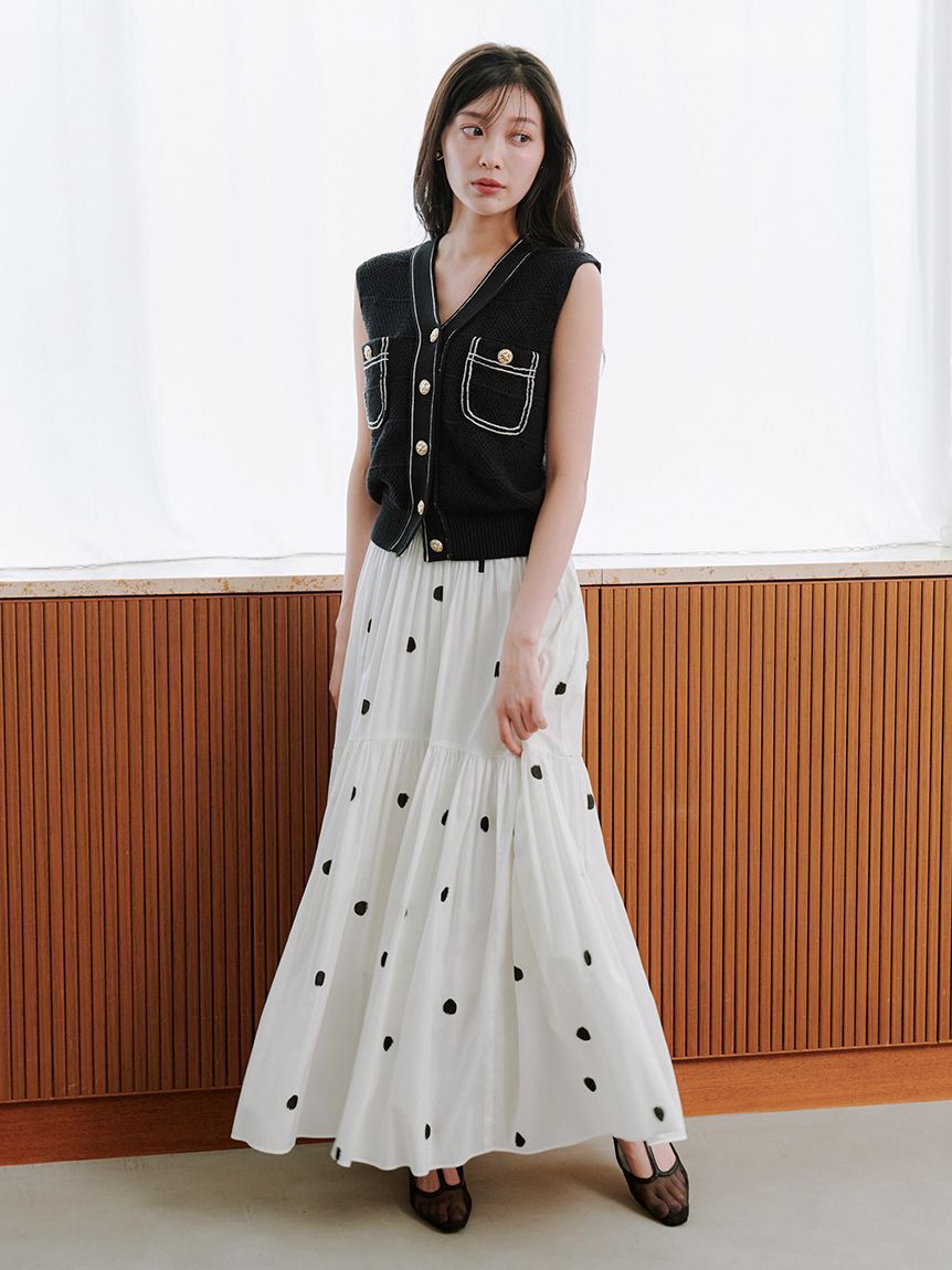 SNIDEL「ギャザーフレアスカート」|スカート|